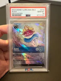 Disney Lorcana - Alice - Growing Girl - Enchanted - PSA 10 💎🔥 - Image 1