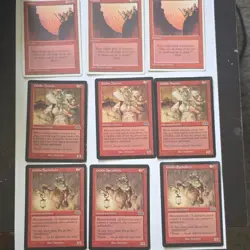 Magic: The Gathering Goblin Matron & Fissure 9x Red Creature Instant Cards - Image 1