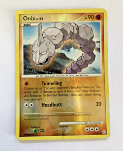 Pokemon Card • Onix Diamond & Pearl 92/130 Reverse Holo - Image 1