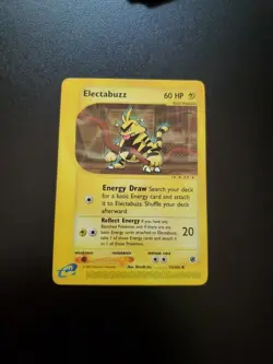ELECTABUZZ 76/165 UNCOMMON VINTAGE Expedition Set 2002 -Ereader Pokemon Card! - Image 1