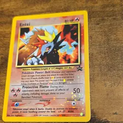 Nintendo 2001 Wizards Black Star Promo Entei 34 Holo Pokemon TCG Card Eng - Image 1