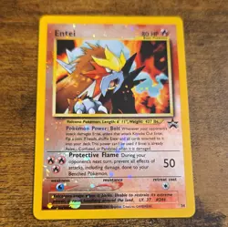 Nintendo 2001 Wizards Black Star Promo Entei 34 Holo Pokemon TCG Card Eng - Image 2