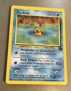 Psyduck #20 WOTC Black Star Promo Pokemon Card 2000 Non Holo Vintage Excellent - Image 1