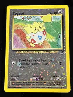 Togepi 4/18 Reverse Holo Southern Islands Pokemon Card Swirl MP - Image 1