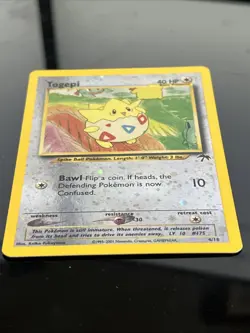 Togepi 4/18 Reverse Holo Southern Islands Pokemon Card Swirl MP - Image 3