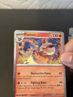 SWIRL 🌀💫 NM Flareon 013/131 Cosmos Holo Prismatic Pokemon Card A2 - Image 1