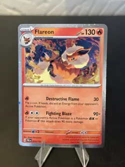 SWIRL 🌀💫 NM Flareon 013/131 Cosmos Holo Prismatic Pokemon Card A2 - Image 3