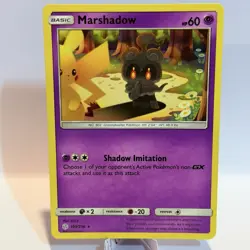 Pokemon Marshadow Sm-Cosmic Eclipse 103/236 Rare Regular Basic Card HP60 MINT 🧼 - Image 1