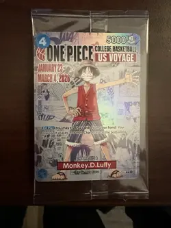 Bandai Namco ONE PIECE CARD GAME US VOYAGE Monkey D. Luffy Holo P055 - Image 1