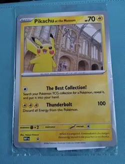 Pokemon Pikachu At The Museum Promo Card Sealed - Image 1