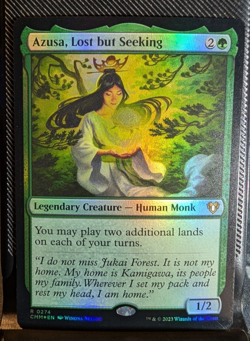 Foil Azusa, Lost but Seeking - Commander Masters - Image 1