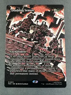 Doubling Season (Borderless) Teenage Mutant Ninja Turtles Source Material MTG NM - Image 1