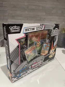 Pokemon TCG Black Bolt White Flare Victini Illustration Collection - SEALED New - Image 3