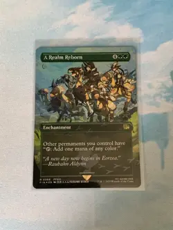 A Realm Reborn | Borderless Chocobo Track Foil | Final Fantasy MTG - Image 1