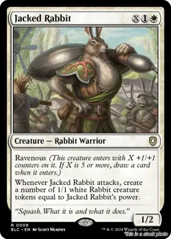 MTG Jacked Rabbit 9 Commander: Bloomburrow NM Magic - Image 1