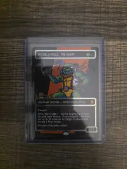 Michelangelo, the Heart (0092) (Borderless) (Surge Foil) - Commander: TMNT(TMC) - Image 1