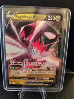 Regidrago V 135/195 Pokemon Sword & Shield Silver Tempest (Ultra Rare) - Image 1