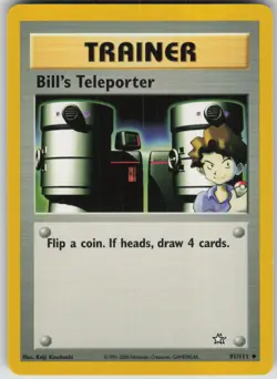 Pokemon TCG Bill's Teleporter Uncommon Neo Genesis 091/111 - Image 1