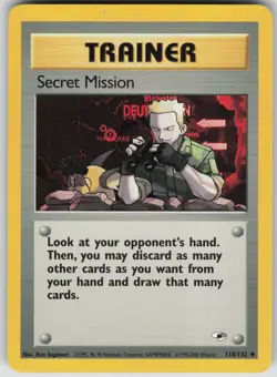 Pokemon TCG Secret Mission Uncommon Gym Heroes 118/132 - Image 1