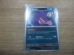 Pokemon Scarlet & Violet Paldean Fates 057/091 Gengar Common NM/M - Image 1
