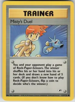 Pokemon TCG Misty's Duel Common Gym Heroes 123/132 - Image 1