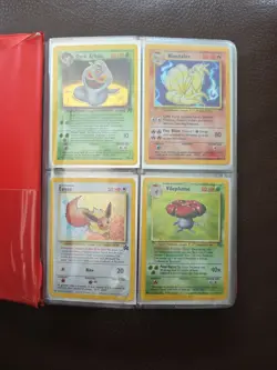 Old 1995 Pokemon Cards, including red Pikachu binder - Image 1
