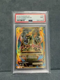 2016 POKEMON XY EVOLUTIONS #101 FULL ART/M CHARIZARD EX PSA 9 - Image 1