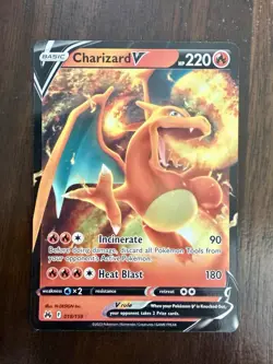 Pokemon TCG Charizard V Brilliant Stars 017/172 Ultra Rare Holo 220 HP English - Image 1