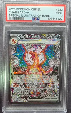 Pokemon Charizard Ex 223/197 Special Illustration Rare English PSA 9 - Image 1