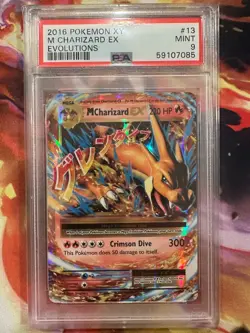 PSA 9 M Charizard EX #13 XY Evolutions 2016 Pokemon MINT 13/108 - Image 1