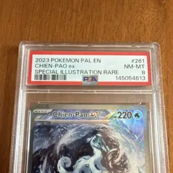 Pokemon Chien-Pao ex Special Illustration Rare Holo Paldea Evolved 261/193 PSA 8 - Image 3