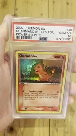 Pokemon Charmander EX Power Keepers Reverse Holo #48 PSA 10 Gem Mint Low Pop: 22 - Image 2
