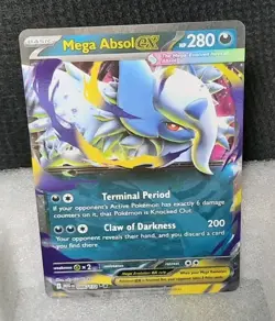 Pokemon Mega Absol ex 086/132 *DOUBLE RARE* NM/M | ME01: Mega Evolution - Image 1