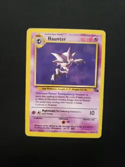 Pokemon Fossil Haunter 21/62 Non Holo Rare HP - Image 1