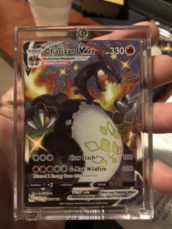 Pokemon TCG Charizard VMAX Shining Fates SV107/SV122 Holo Shiny Holo Rare Mint - Image 1
