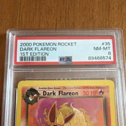 Pokemon Dark Flareon Team Rocket Regular 35/82 1st Edition!!! PSA 8 English - Image 3