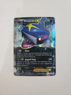 Sharpedo EX 91/160 Holo Rare EX Primal Clash Pokemon HP - Image 1