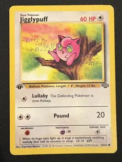 Jigglypuff 54/64 1st Edition Common Jungle Pokemon English - Image 1
