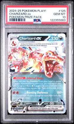 Charizard Ex 125/197 PSA 10 Pokemon Prize Pack Play! Pokemon Promo TCG - Image 1