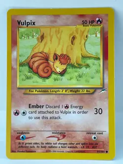 Pokemon Vulpix Neo Destiny 91/105 - NM - Image 1
