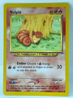 Pokemon Vulpix Neo Destiny 91/105 - NM - Image 3