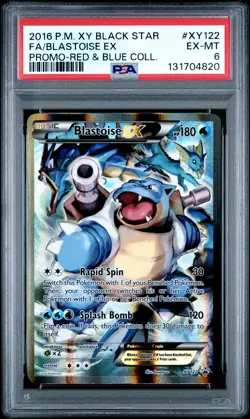 2016 POKEMON XY BLACK STAR PROMO BLASTOISE EX #XY122 HOLO PSA 6 EX #131704820 - Image 1