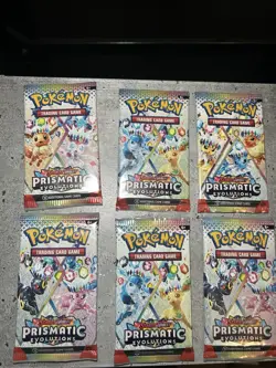 Pokemon TCG Prismatic Evolutions Booster packs 6 packs - Image 1