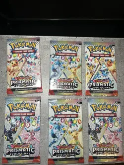 Pokemon TCG Prismatic Evolutions Booster packs 6 packs - Image 2