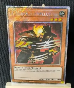 Yu-Gi-Oh! X-Saber Airbellum *PLATINUM SECRET RARE* RA03-EN221 1st Edition NM - Image 1