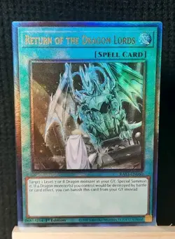 Yu-Gi-Oh! Return of the Dragon Lords *PRISMATIC ULTIMATE RARE* RA03-EN060 LP - Image 1