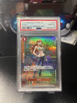 Nami One Piece 2023 OP05 Alternative Art Awakening/New Era Japanese #016 PSA 10 - Image 1