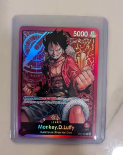 One Piece TCG Monkey.D.Luffy Leader ST01-001 Near Mint - Image 1