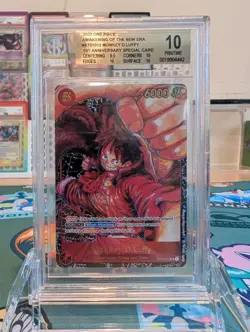 One Piece Monkey.D.Luffy Alt Art ST01-012 Awakening of a New Era BGS Pristine 10 - Image 1