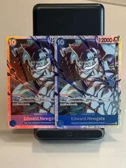 One Piece TCG Edward.Newgate OP13-042 SR Holo Lot Of 2 Carrying On His Will - Image 1